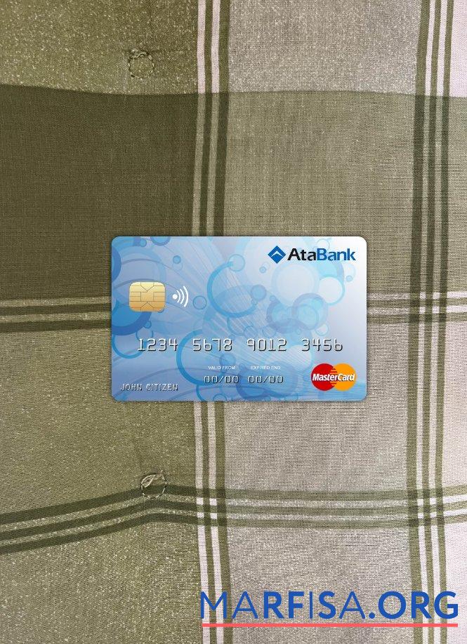 Blank Bosnia and Herzegovina Ata bank mastercard photolook front example